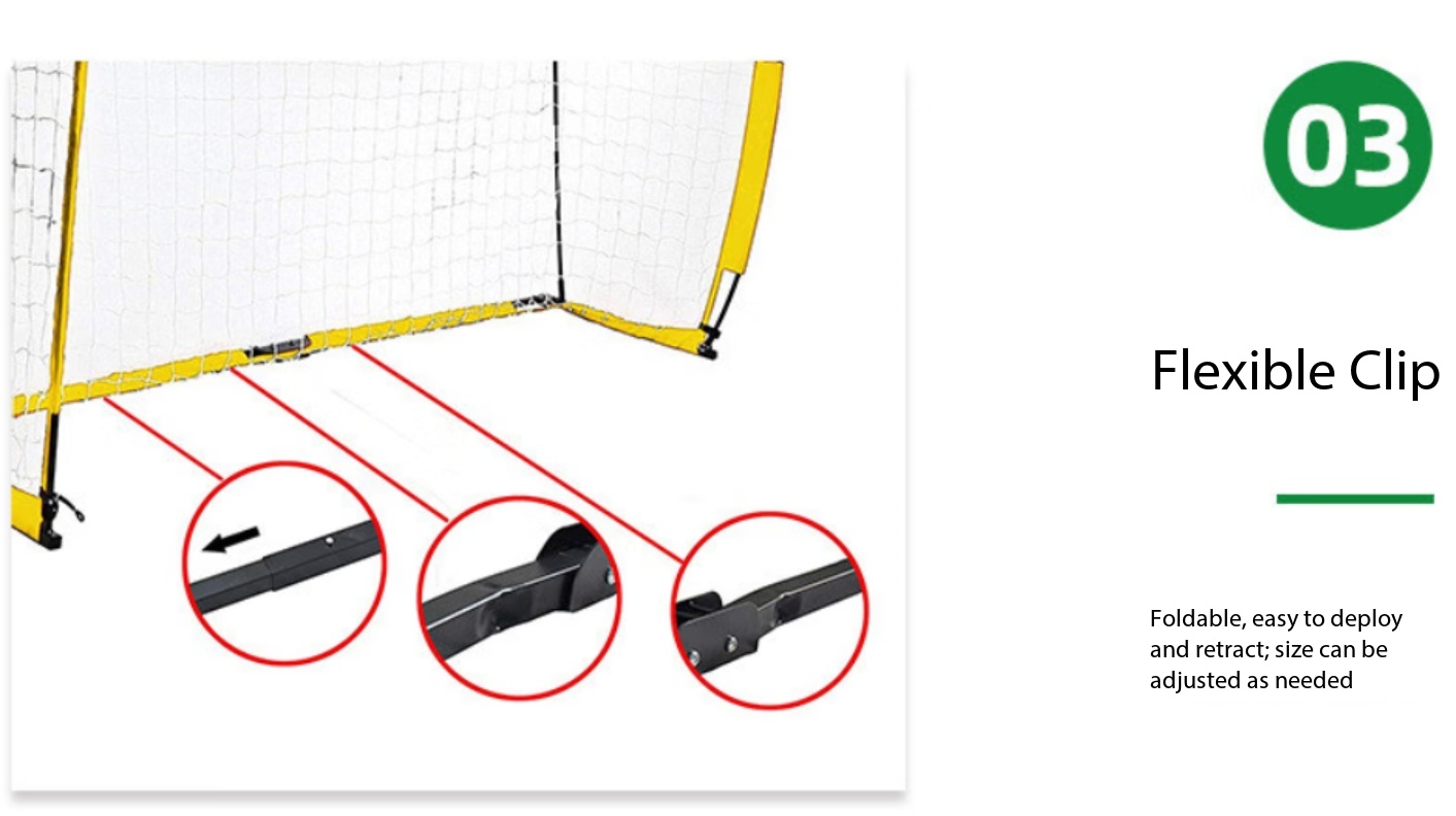 Heavy Equipment Games - 5×2 M Tragbares Klappbares Fußballtor Robuster