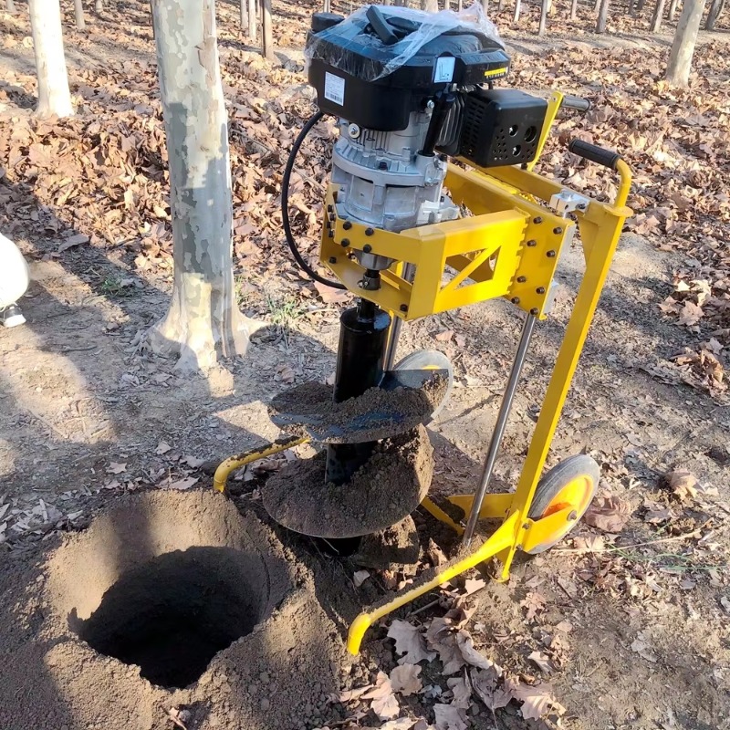 Post Hole Digger - 【Bestseller】Elektrische Gartenzaunpfahl-Erdbohrmaschine, handgeführter Erdbohrer zum Pflanzen