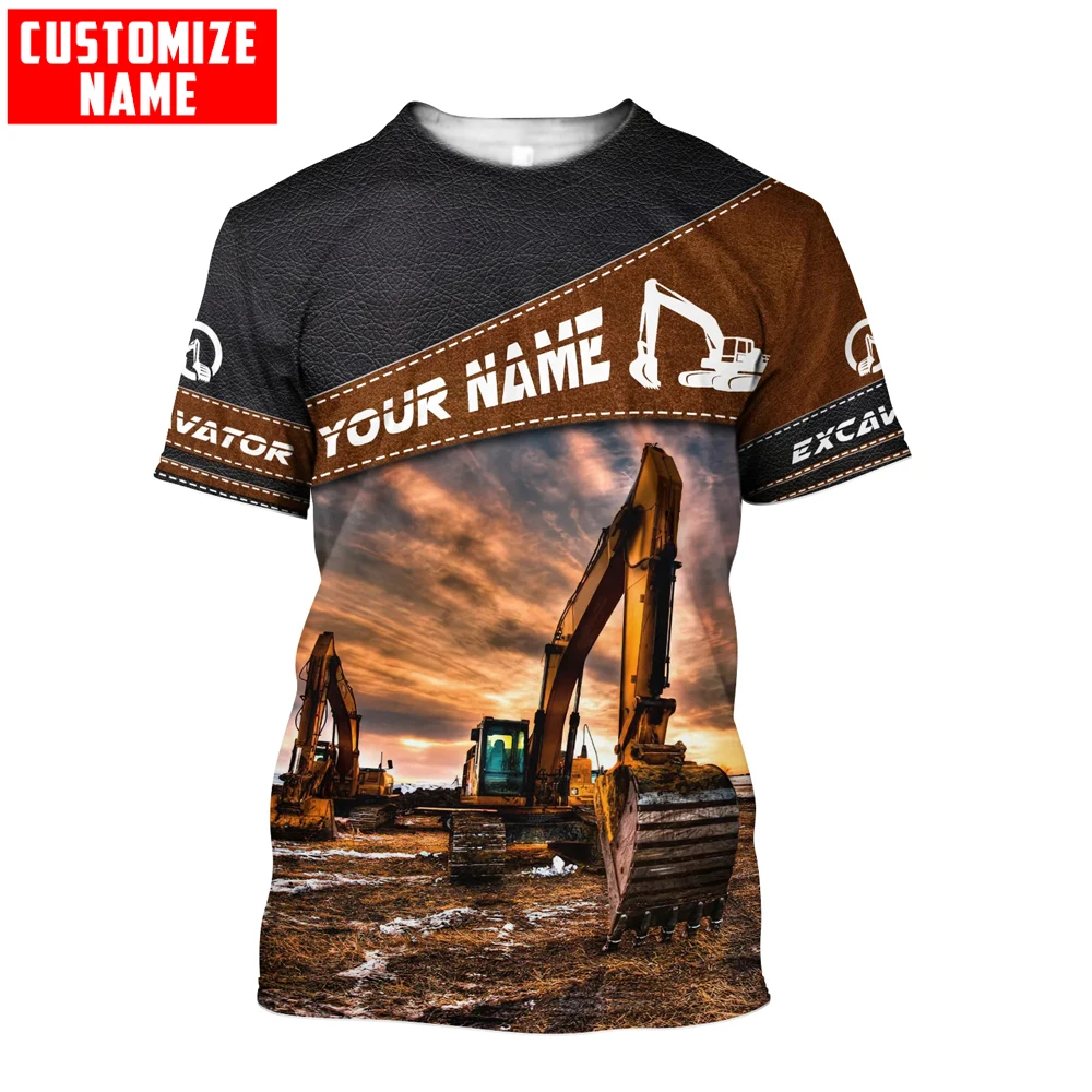 Heavy Equipment Names - Personalisierter Name Bagger Heavy Equipment 3D