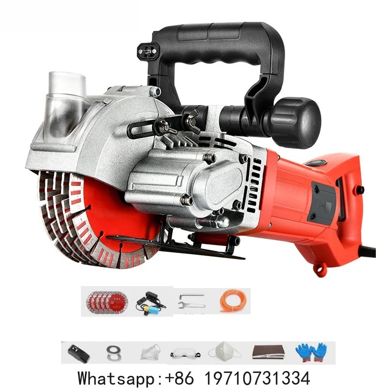 Electric Concrete Cutter - Professionelle Elektro-Wandschlitzfräse für Wasserkraftinstallationen, Beton- und