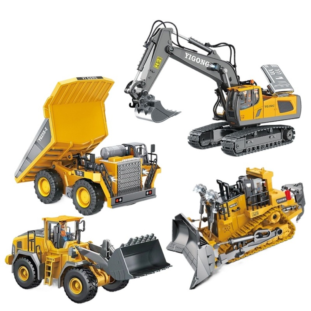 Heavy Equipment Games - 2,4G Ferngesteuerter Bagger Muldenkipper aus Legierung