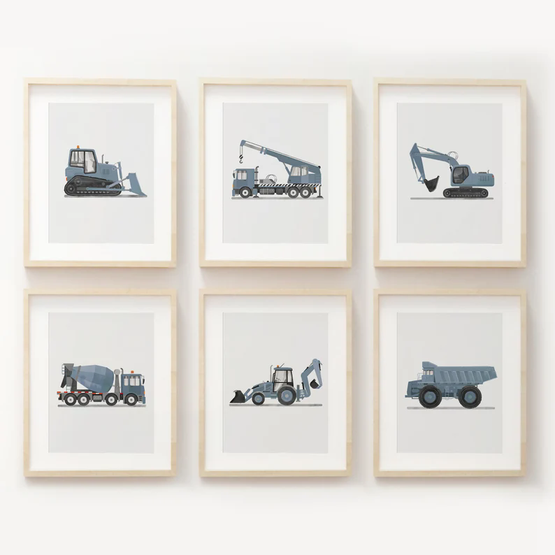Heavy Equipment Background - Hellblaue Cartoon Engineering Fahrzeug Transport Auto