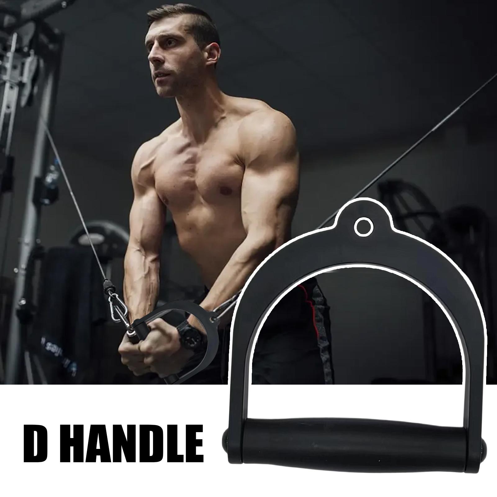 Heavy Equipment Attachments - D-Griff-Kabelbefestigung, robuste Fitnessgeräte, 2-teilig, Workout-Zuggriffe für