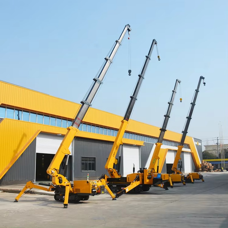 Heavy Equipment For Construction - 8T Hydraulischer Spinnenkran Schwerlast-Mini-Raupenkran mit Abstützungen