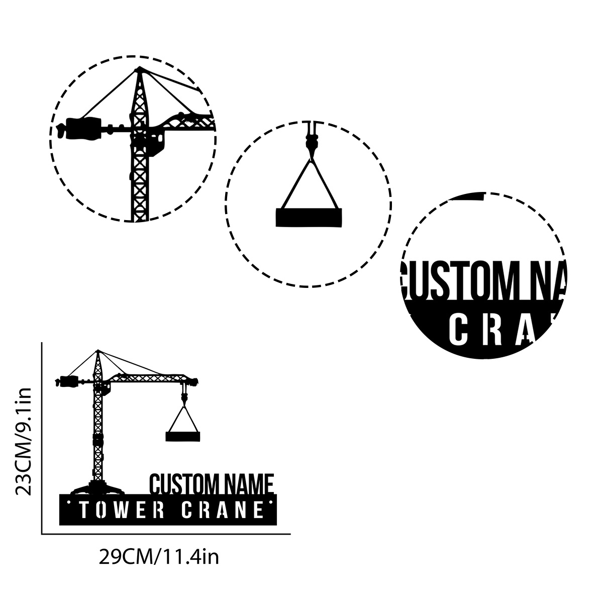 Benutzerdefinierte Turm Kranic – Heavy Equipment Names Bewertung und Preis