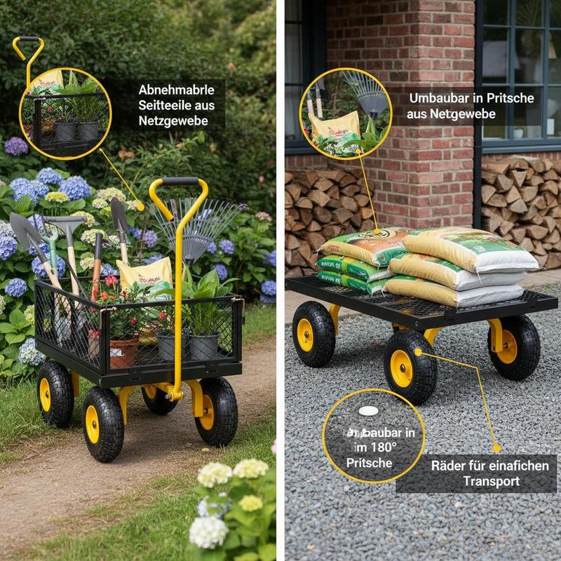 Stahl-Gartenwagen 900 lbs für  – Heavy Equipment Transporter Bewertung und Preis