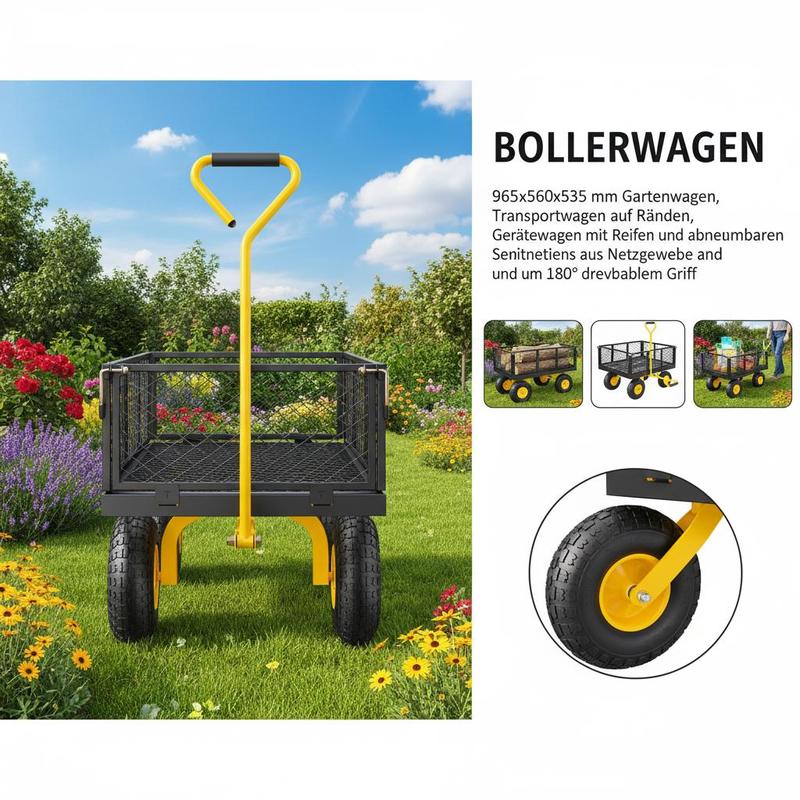 Stahl-Gartenwagen 900 lbs für  – Heavy Equipment Transporter Bewertung und Preis
