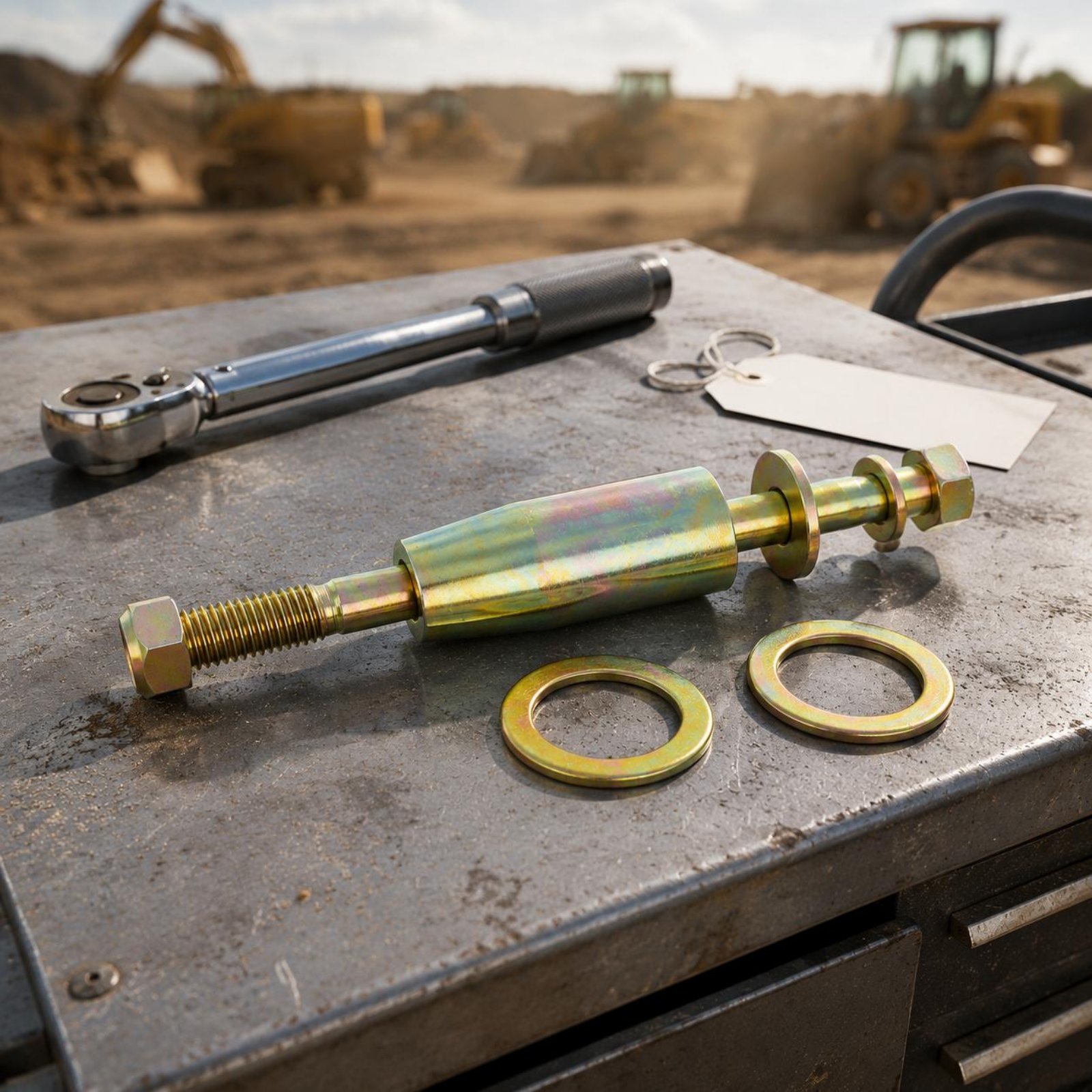 Befestigungsscharnier-Set aus  – Heavy Equipment Attachments Bewertung und Preis