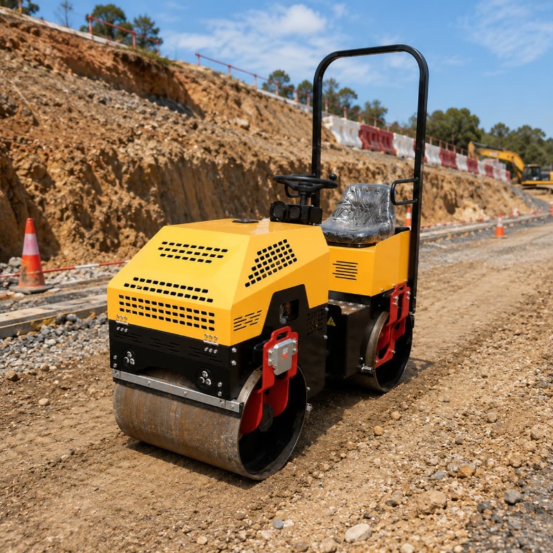Doppeltrommel-Vibrationsstraße – Heavy Equipment For Construction Bewertung und Preis