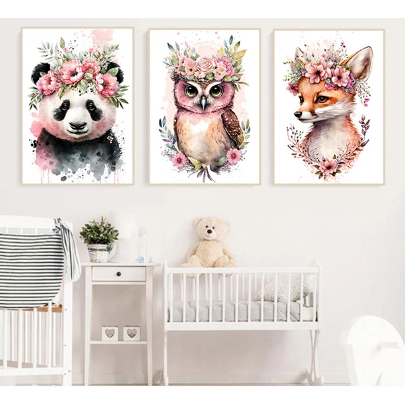 Aquarell süße Babytiere mit Bl – Heavy Equipment Background Bewertung und Preis