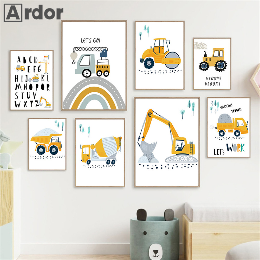 Kind Poster Cartoon Traktor Lk – Heavy Equipment Background Bewertung und Preis