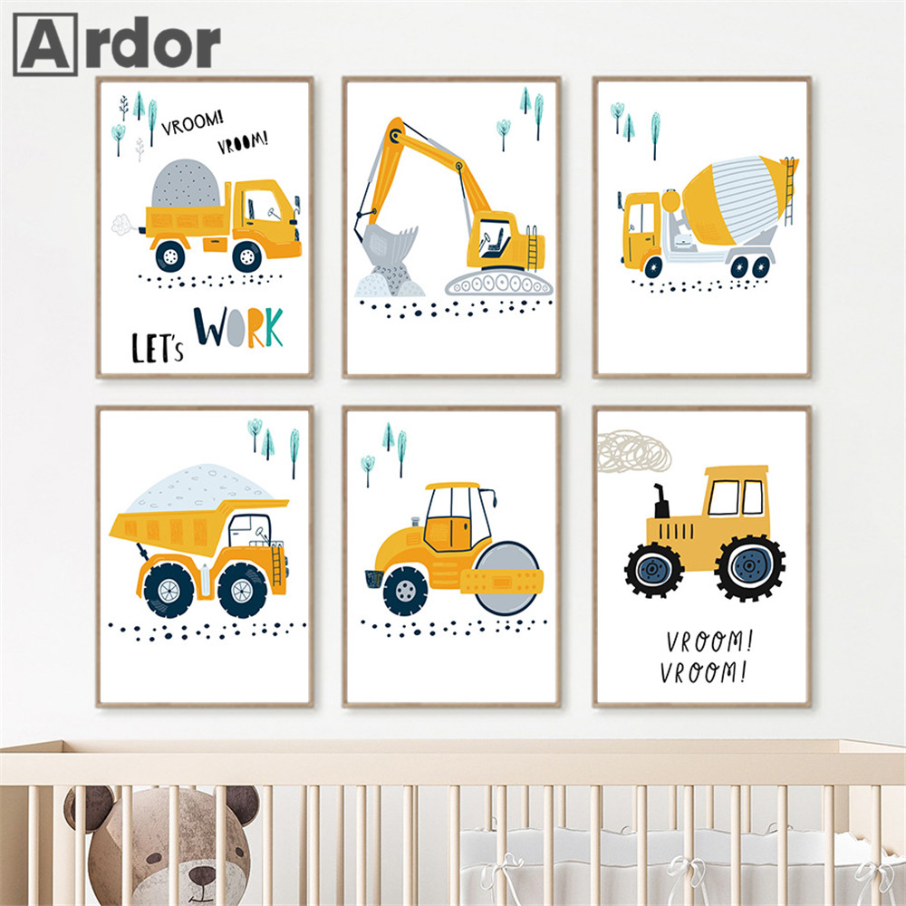 Kind Poster Cartoon Traktor Lk – Heavy Equipment Background Bewertung und Preis