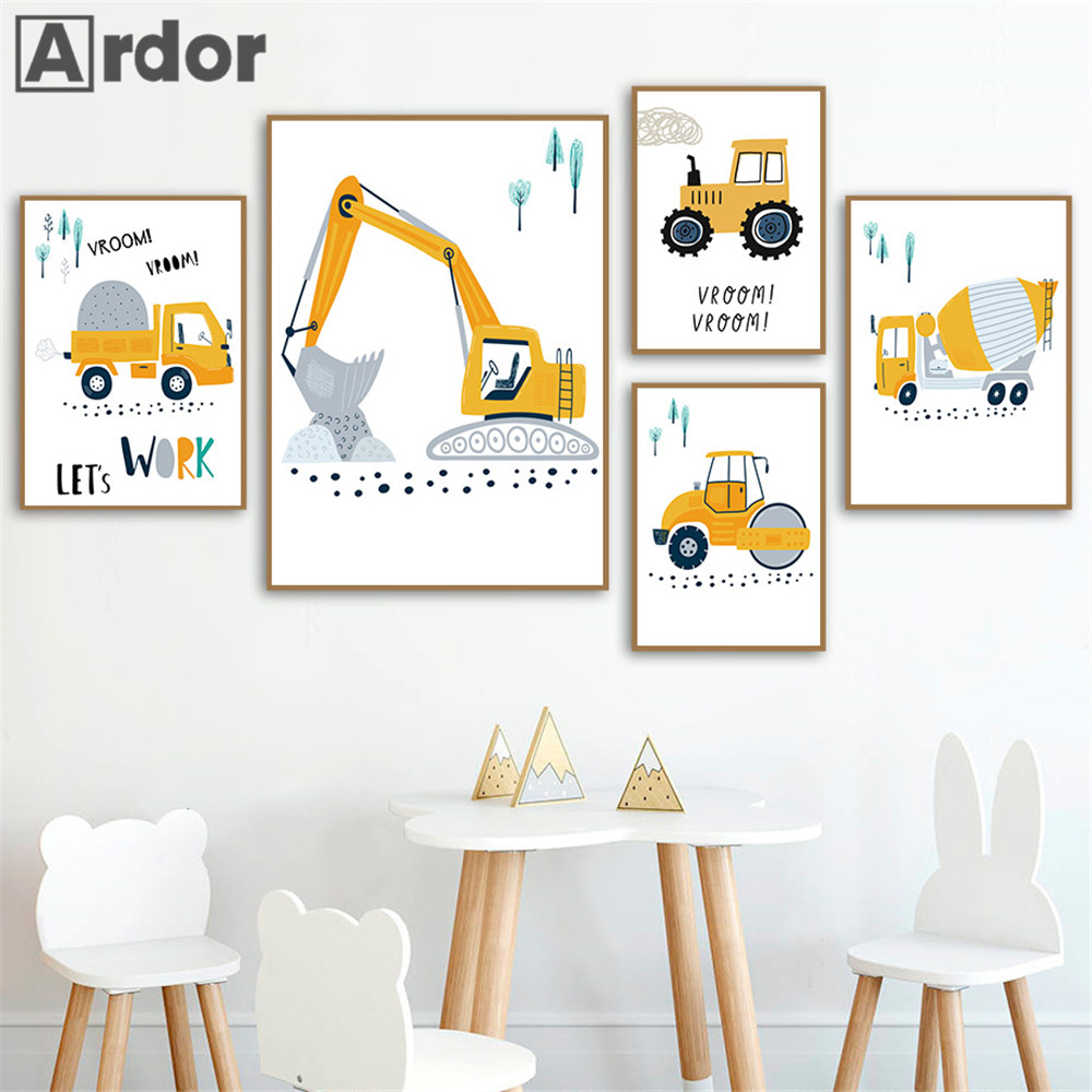 Kind Poster Cartoon Traktor Lk – Heavy Equipment Background Bewertung und Preis