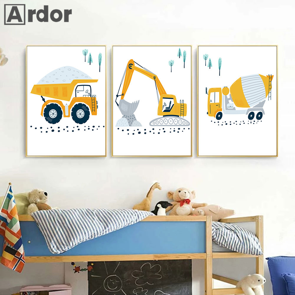 Kind Poster Cartoon Traktor Lk – Heavy Equipment Background Bewertung und Preis