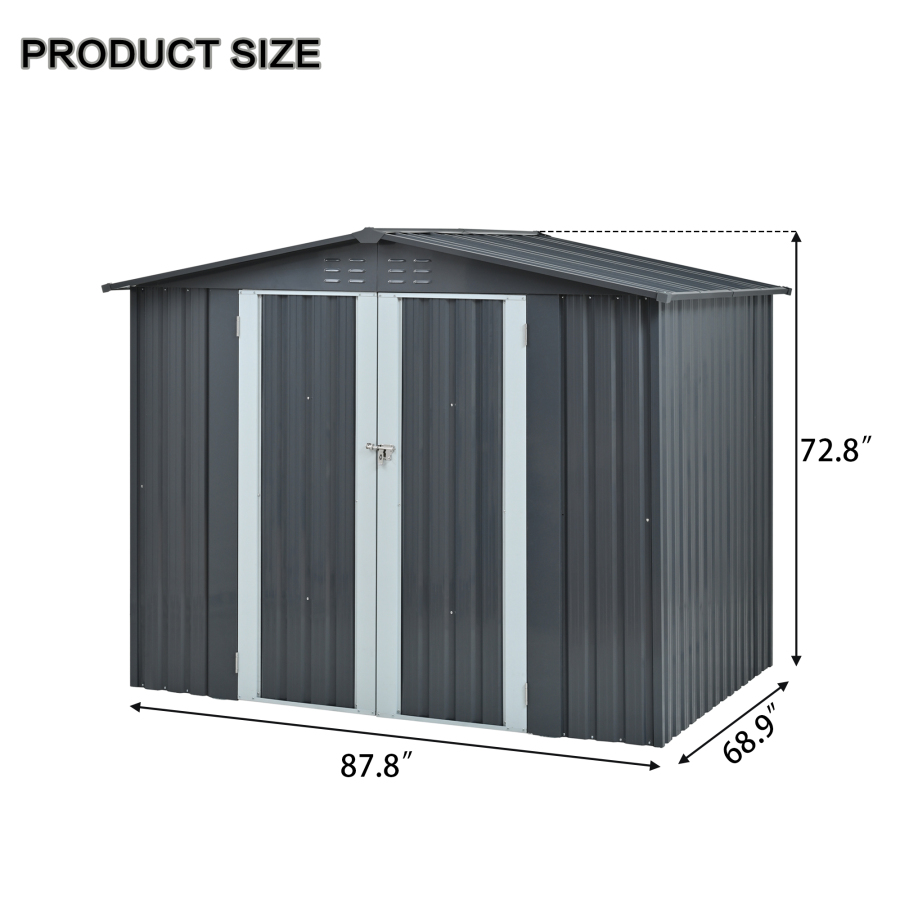 Metall-Geräteschuppen mit Dopp – Heavy Equipment Storage Yard Bewertung und Preis