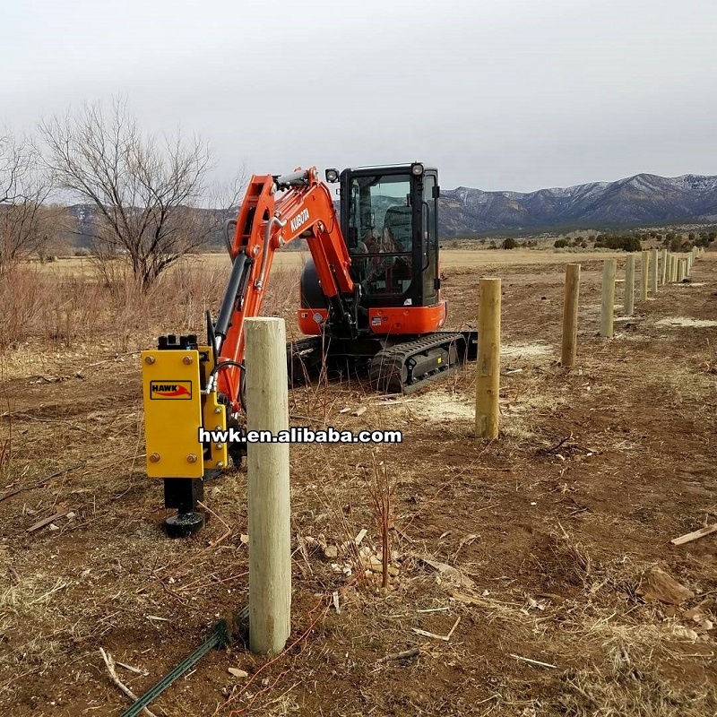 Hydraulischer Zaunpfahlrammer- – Mini Excavator Bewertung und Preis