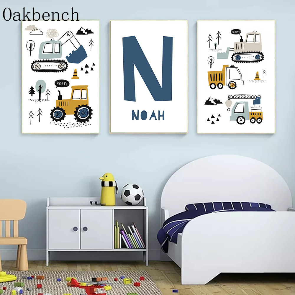 Custom Name Poster Bagger Kind – Heavy Equipment Background Bewertung und Preis