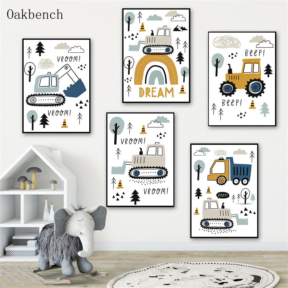 Custom Name Poster Bagger Kind – Heavy Equipment Background Bewertung und Preis