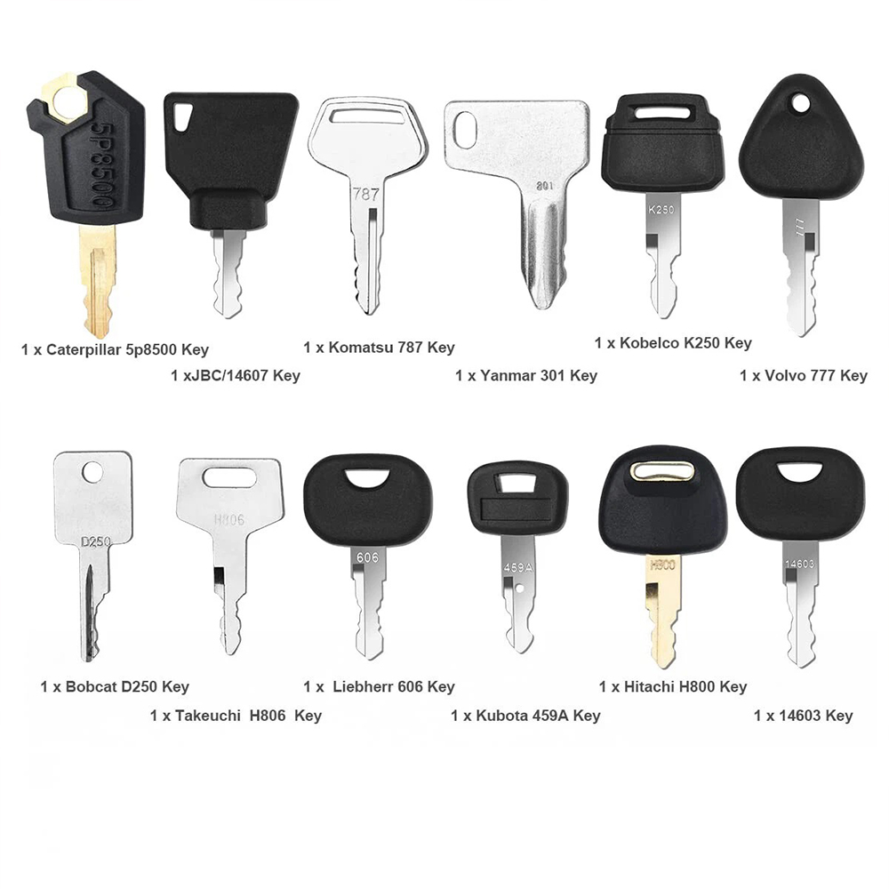 12Pcs Schwere Ausrüstung Bau Z – Heavy Equipment Key Set Bewertung und Preis