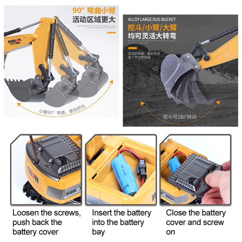RC Bagger 2,4 GHz 6 Kanal 1:24 – Heavy Equipment Games Bewertung und Preis