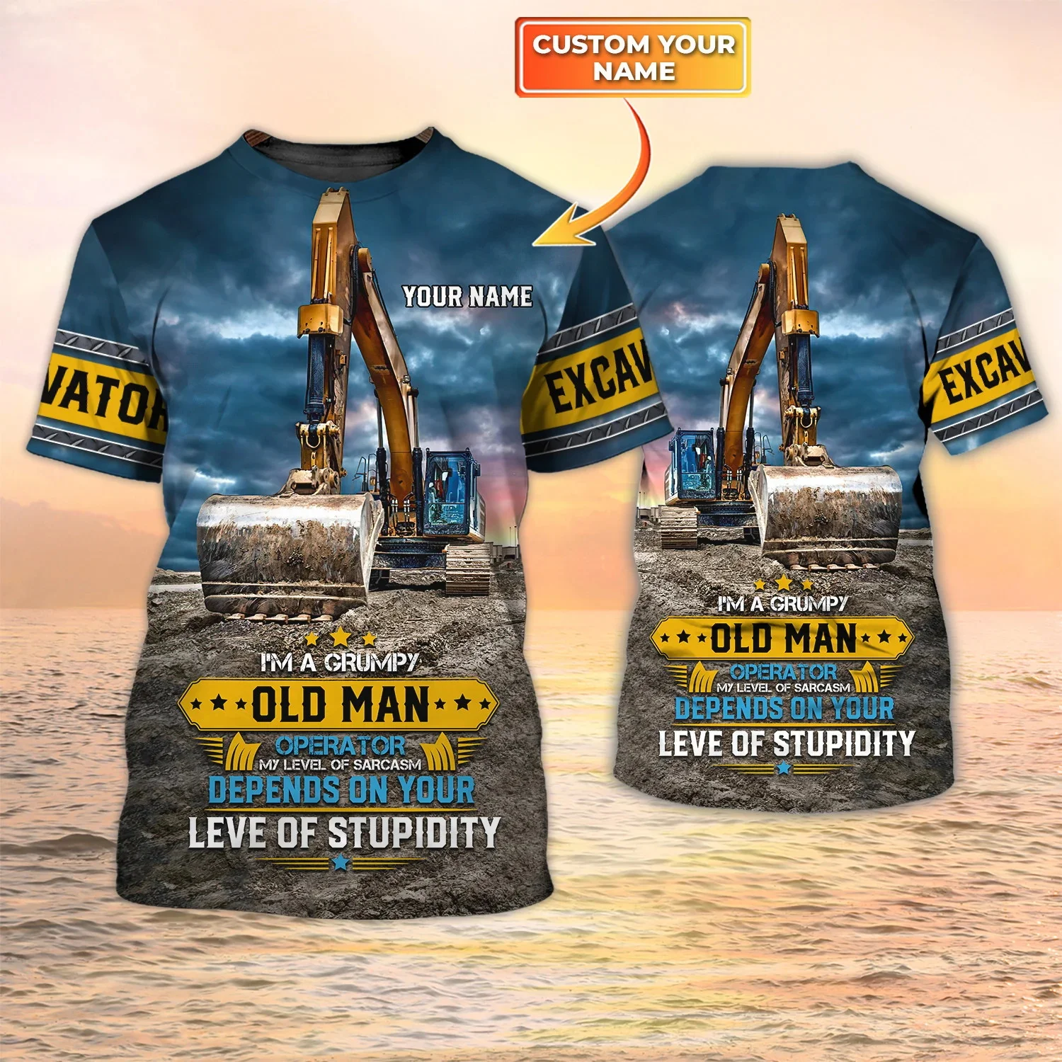 Neueste Sommer Mode männer T-s – Heavy Equipment Names Bewertung und Preis